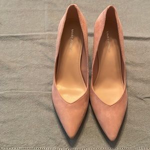 Gently worn Marc Fisher leather suede heels